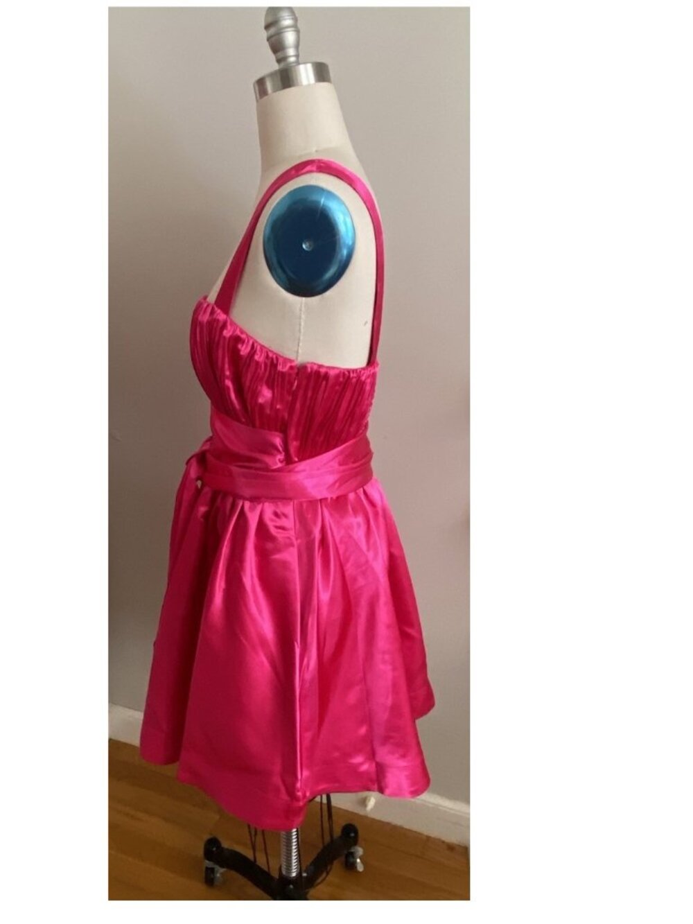 ANTHROPOLOGIE Maeve Bow-Tie Satin Mini Dress size 12 - Picture 7 of 7